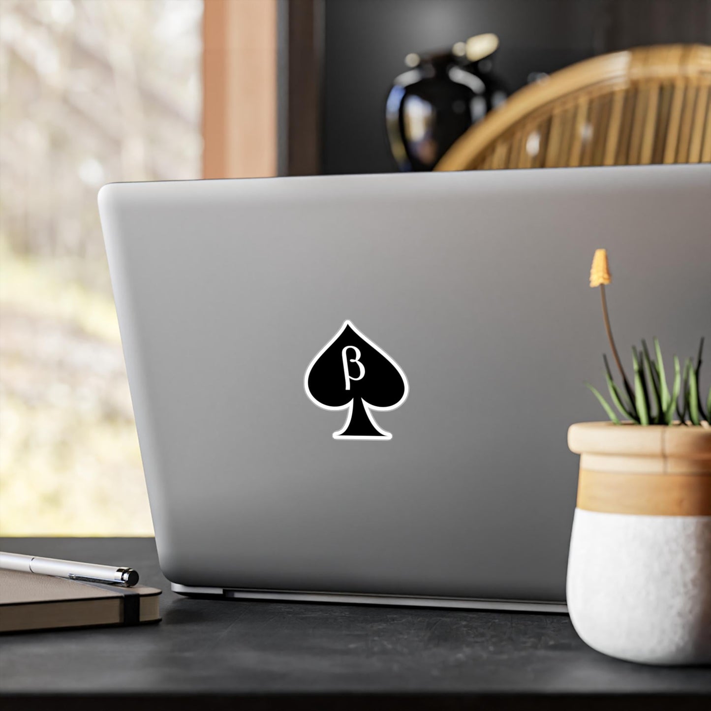 Beta sticker cuckold hubby Kiss-Cut Vinyl Sticker, Queen of Spades Lifestyle Art Submissive cuck, QOS Kinky Hotwife BDSM