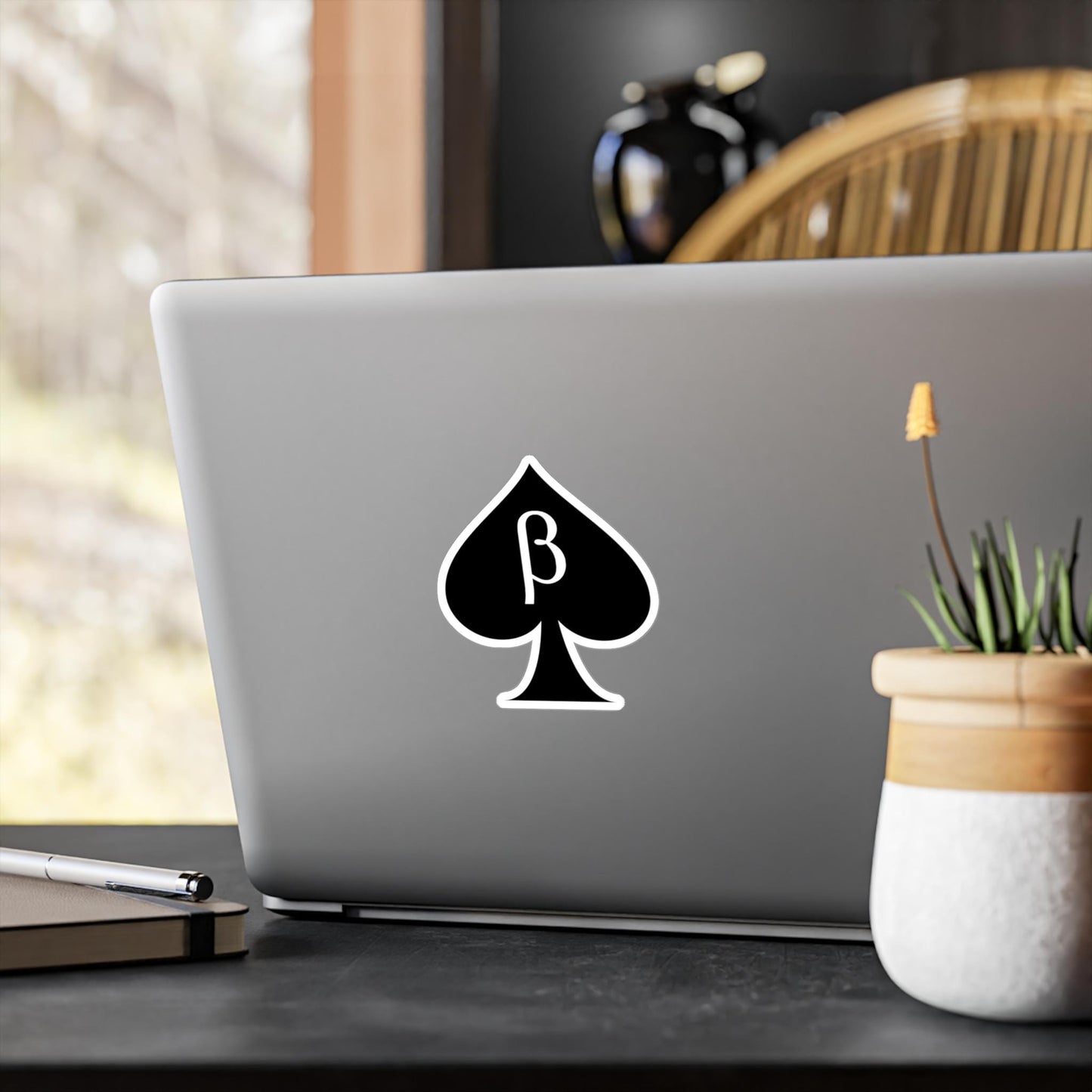 Beta sticker cuckold hubby Kiss-Cut Vinyl Sticker, Queen of Spades Lifestyle Art Submissive cuck, QOS Kinky Hotwife BDSM