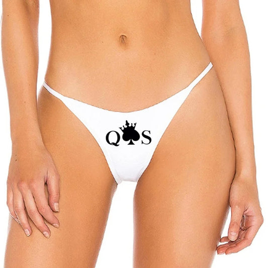 QOS Panties Queen of Spade G string underwear Hotwife Thong crown | Bull Cuck| sexy Panties sex| Roleplay and Interracial Swinger Lifestyle