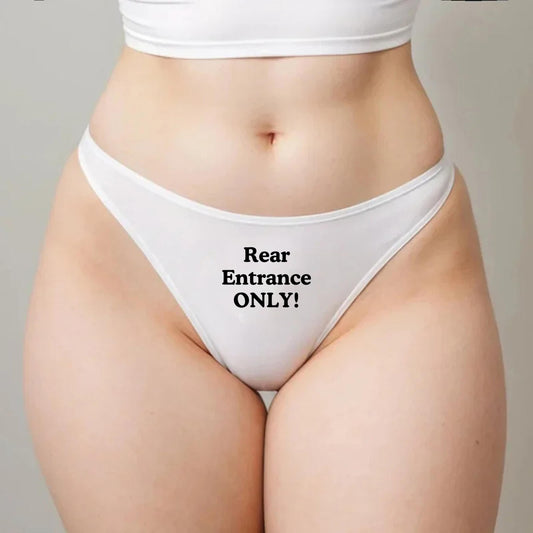 Rear Entry Only Thong | Anal sex Gift Idea for Wife, I love anal, Hotwife lifestyle QoS Panties, Sexy couple, Surprise Him Underwear