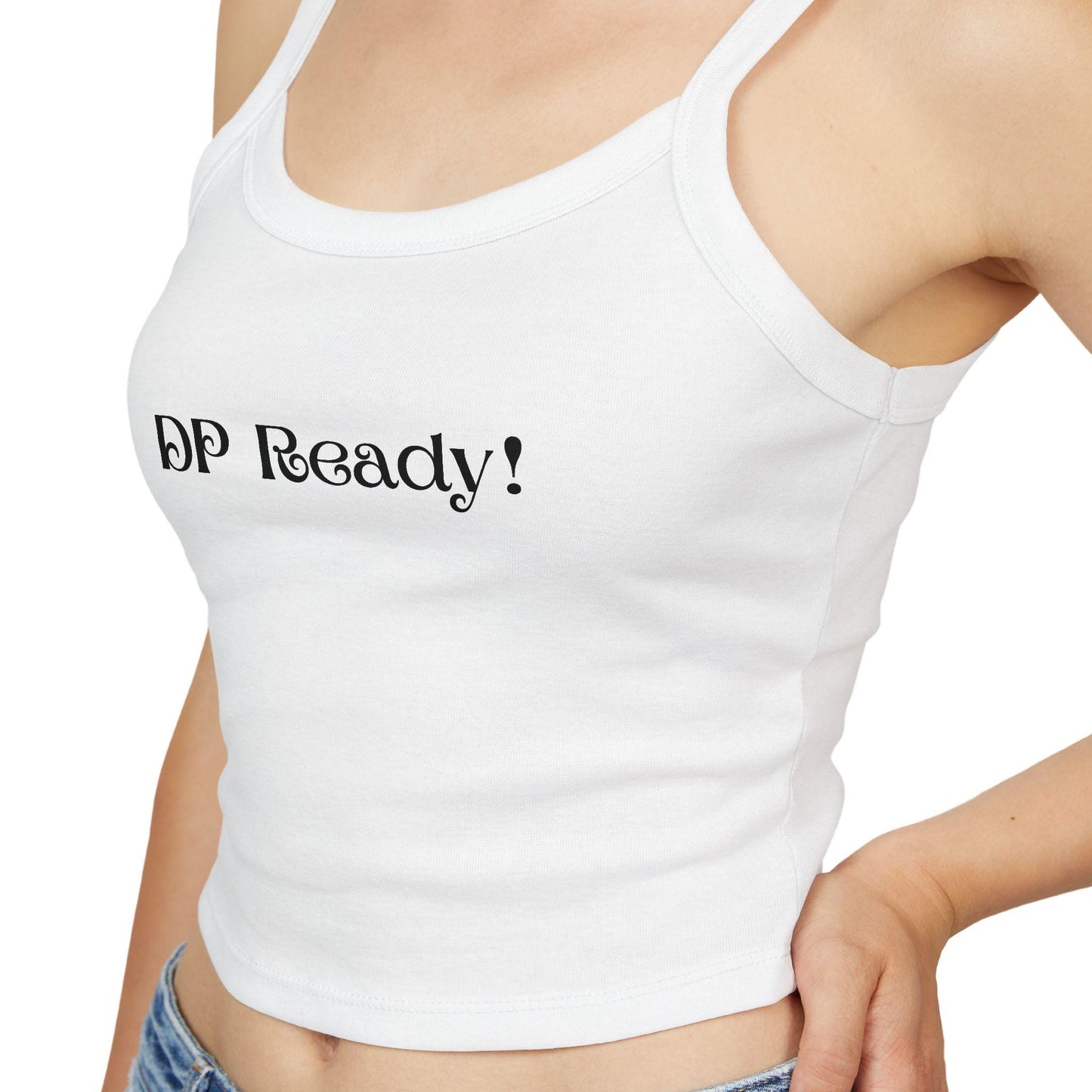DP Ready! Spaghetti strap crop top, Hotwife lifestyle, QOS, Gift idea for her, wife, Queen of Spades, Swinger, Cuck, Bull